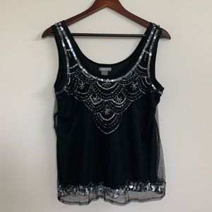 NWOT Angie Sequin Top!